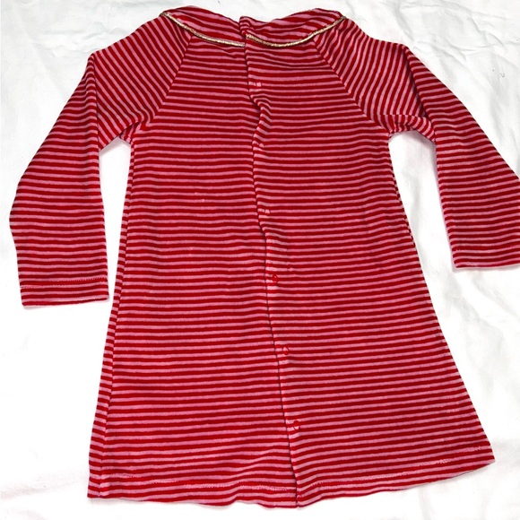 Baby Boden pink stripe velour dress with cute llama detail sz 2-3 years EUC - Picture 4 of 4